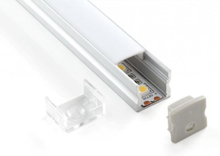 *Профиль для LED ленты  LL-2ALP001-R  наклад. алюмин. 15мм