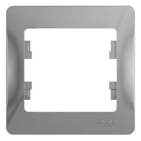 Рамка SE Glossa  Алюмин. 1-м  GSL000301 