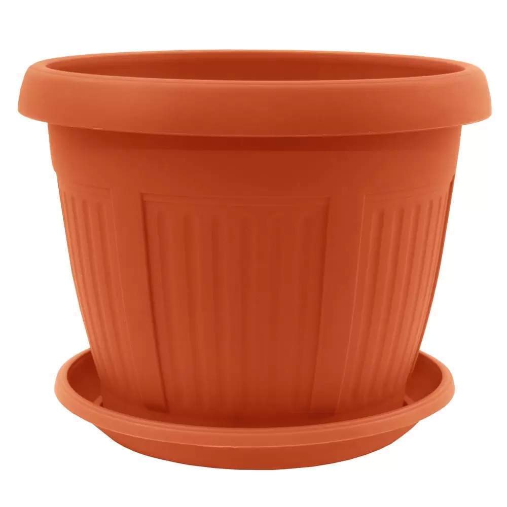Кашпо  Николь  40х30  22,7л с подставкой терракот   У0422