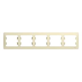 Рамка SE Glossa  Беж. 5-я  горизонт. SE GSL000205