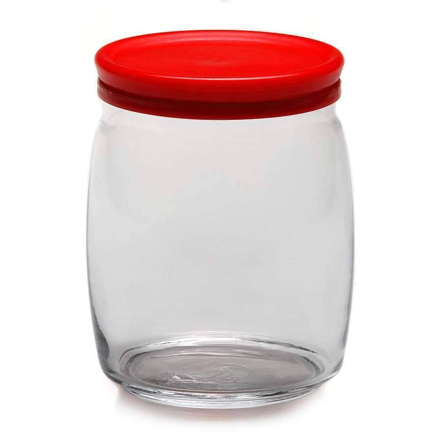 PASABAHCE Банка 43004 Cesni д/сыпучих с красной крышкой 920мл (6)