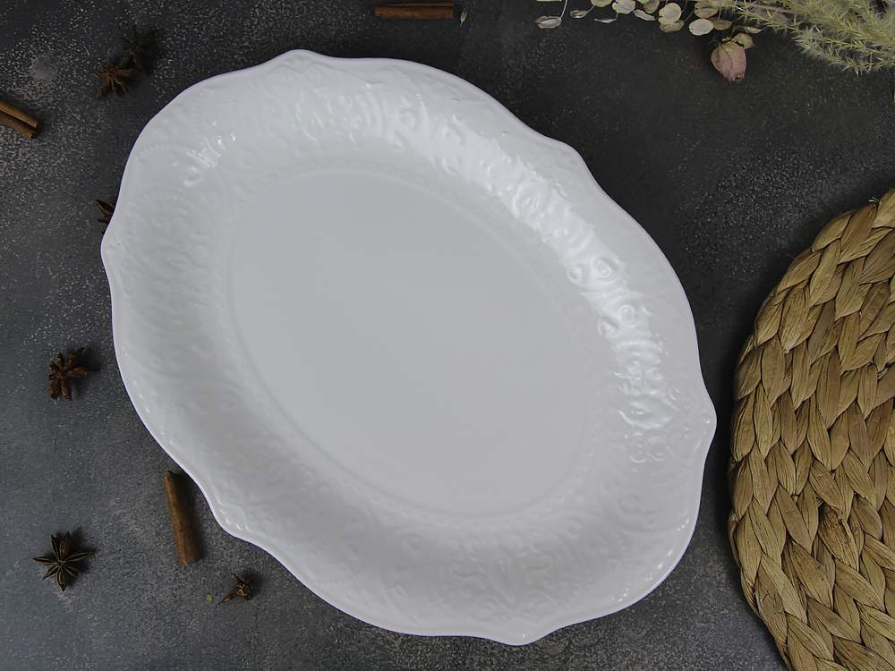 РОЯЛ Ажур Блюдо овальное 30см 601-MH3094-1