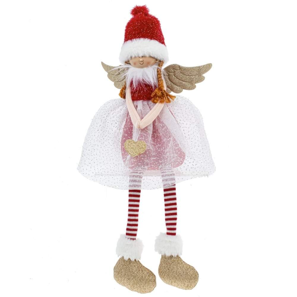 REMECO COLLECTION Игрушка набивная 808564 Фея красный/золото 23х10х28/47см 