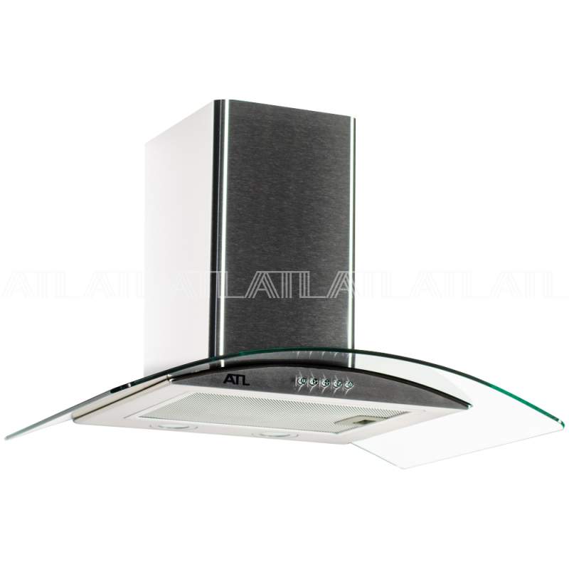 Кухонный воздухоочиститель ATLAN 3388  60см  inox  650м3/ч D воздух. 150мм
