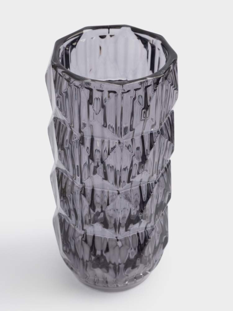 ANNA LAFARG Ваза Сanto 29см серая стекло ANLAF-2211204