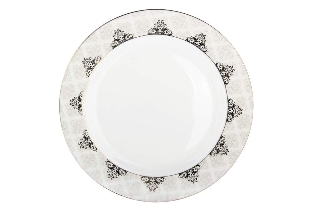 КОРАЛЛ Вензель Тарелка обеденная 23см круг SX-P904 