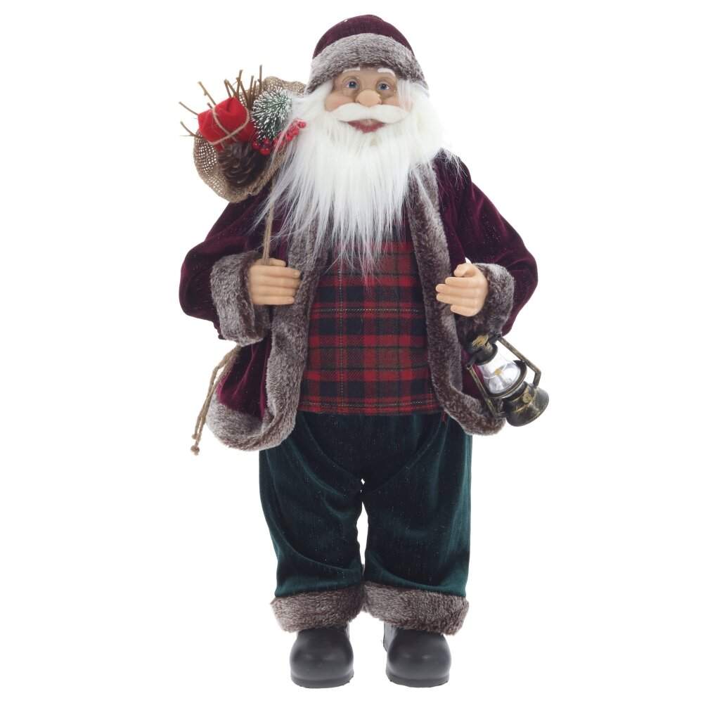 REMECO COLLECTION Дед Мороз 822846 бордо/зеленый 27х20х60см