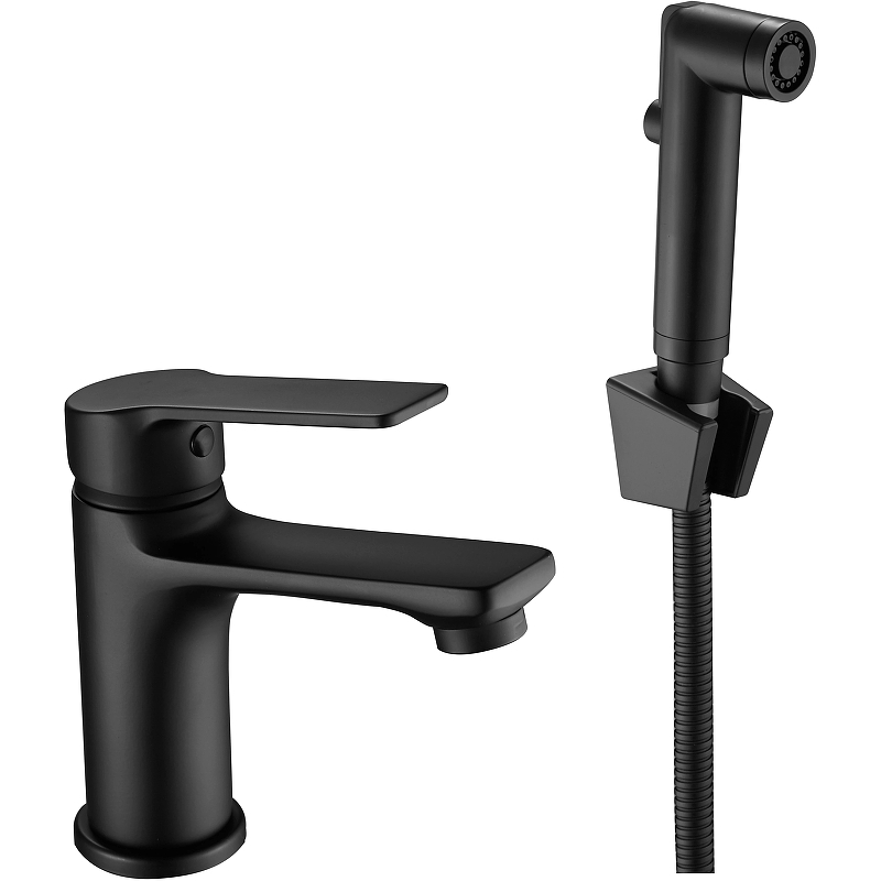 Смеситель Singapore black с гигиен.душем,с акс. SB 27H