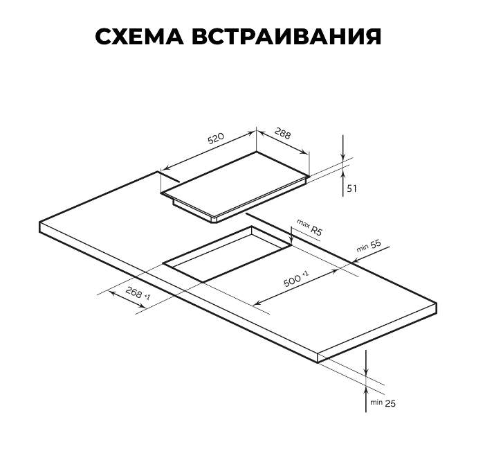 Варочная поверхность LEX  EVH 320A BL  38593