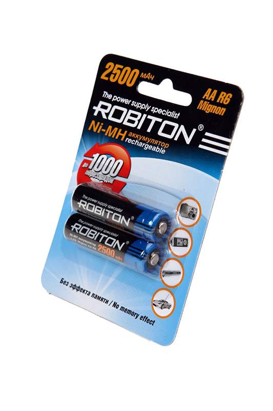 Аккум. ROBITON  AA  2500mA  BL2 08793