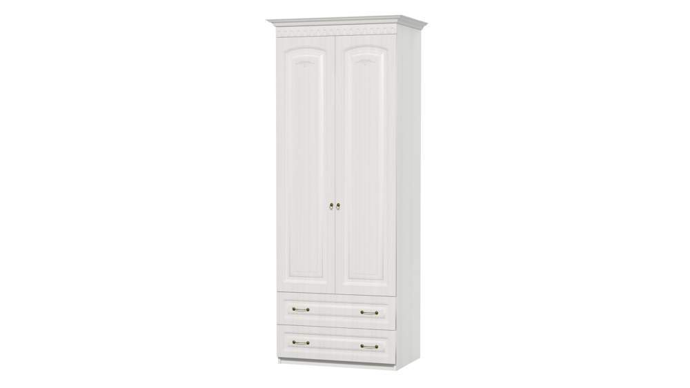 Шкаф Гармония-4  2-х дв. д/платья МДФ мат. сандал В2100*Ш800*Г520