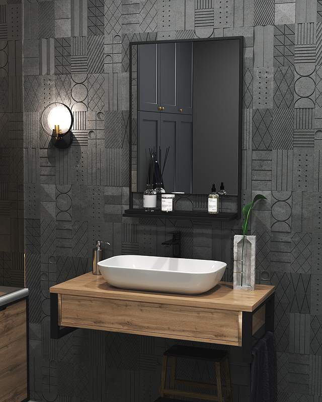 Зеркало GRUNGE LOFT 60П код ТН ВЭД 7009920000/Ц0000007990