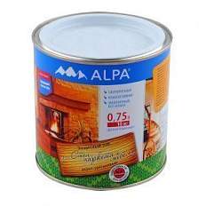 Лак акрил-уретановый д/стен,паркета и мебели Alpa глянцевый 0,75л(0,8кг)