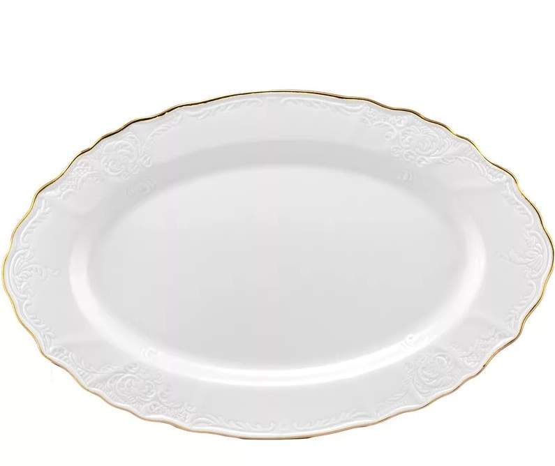 LENARDI Maria Gold Блюдо 226-015 овальное 25см 