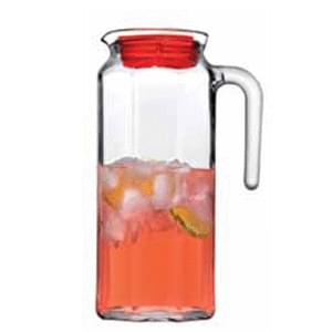 PASABAHCE Кувшин 80051R Кошем 1000мл с красной крышкой (6)