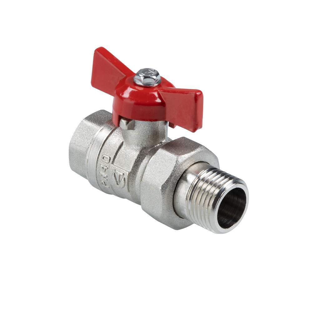 Кран шар. с полусгоном вн.-нар.  3/4"  VT.127.N.05