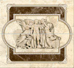 Emperador Ic корич. 460х500 Панно н/пол. из 2-х пл.  П66031