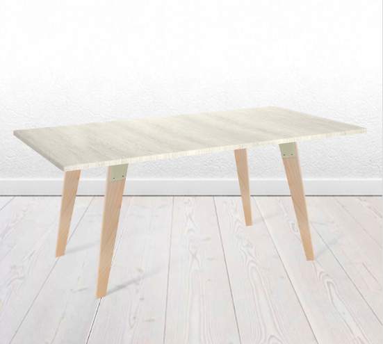 Стол Sheffilton SHT-TT 120/80 МДФ ТТ3 Онтарио  каркас SHT-TU16 дерево прозрачный лак SHT-T243