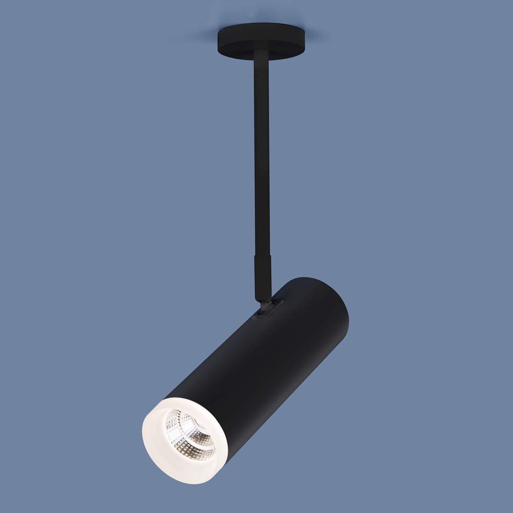 Светильник светодиодный DLS022 9W 4200K стационарный черный мат.