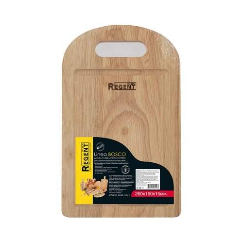 REGENT INOX Linea Bosco Доска разделочная 93-BO-15-04.1 гевея 26х16х1,5см 