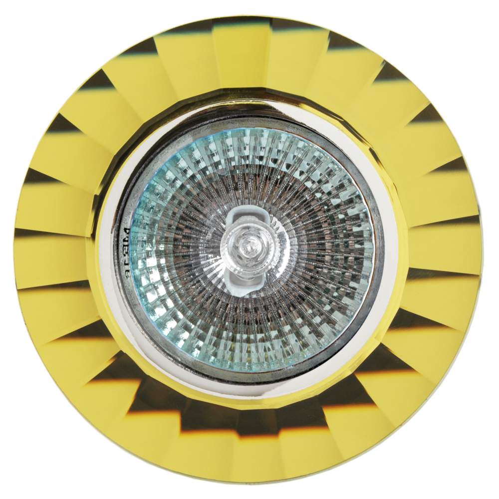 Светильник галогенный FT 845 MR16/SMD желтое стекло