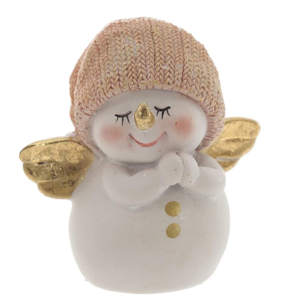 REMECO COLLECTION Фигурка 824944 Снеговик золото 6х3,5х7см 2 вида (полимер)