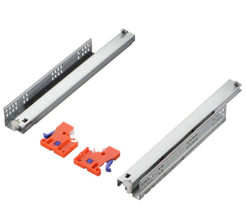 Направляющая скрытого монтажа, полное выдвижение 400мм NS-FK-002-400