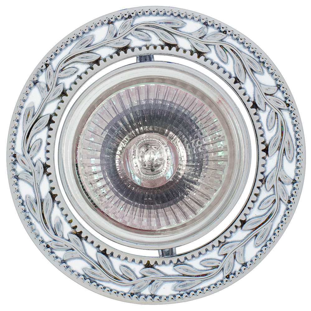 Светильник галогенный FT 1131 WHCH MR 16 белый с серебром