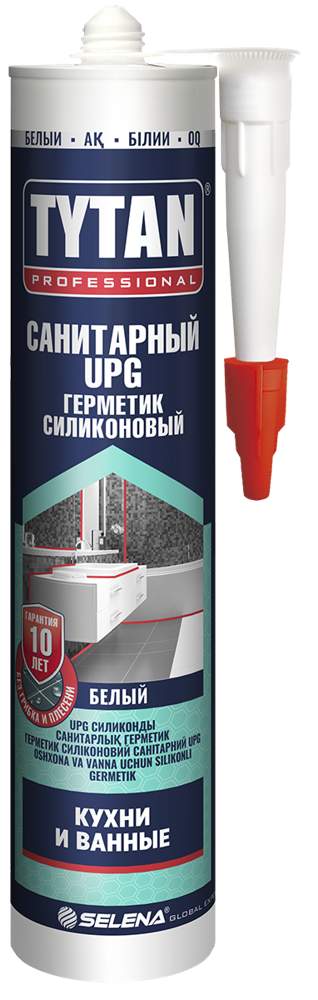 Герметик Tytan Professional силиконовый Санитарный UPG прозрачный 280мл 87607