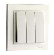 Выключатель Mono  500-001722-108  Крем. 3кл. с/п проходн.10А