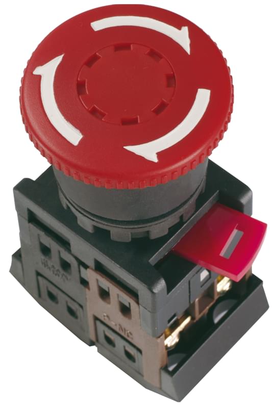 Кнопка AE-22 красн. (грибок)  59293 IEK  BBG10-AE-K04