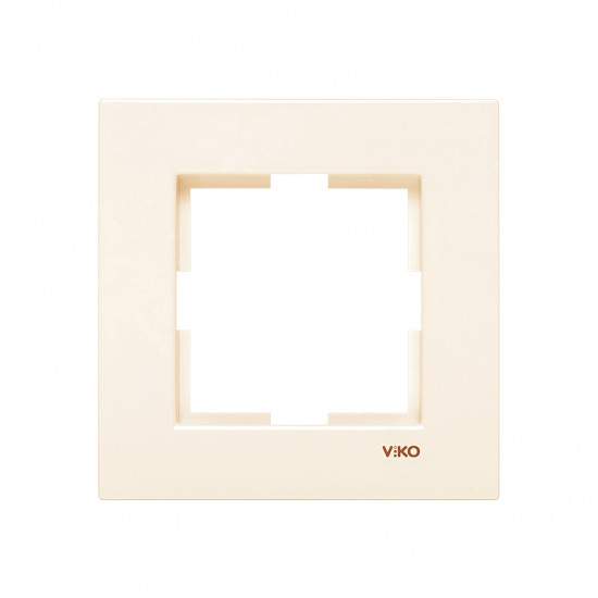 Рамка VI-KO Karre  1-местная  кремовая  90960210