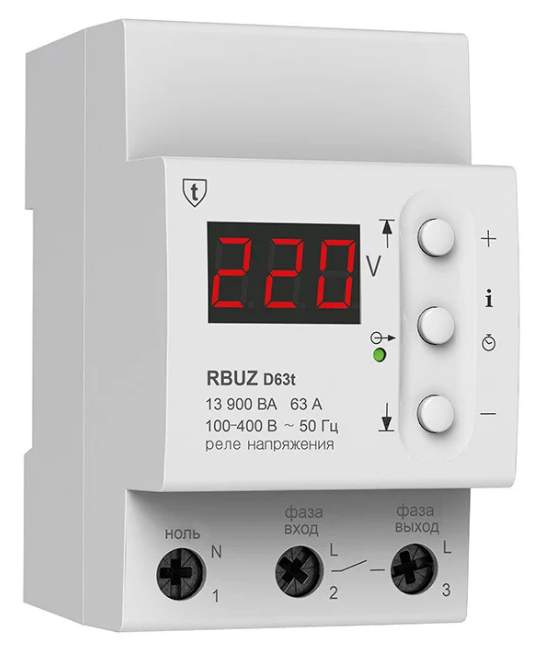 Реле напряжения RBUZ D63t