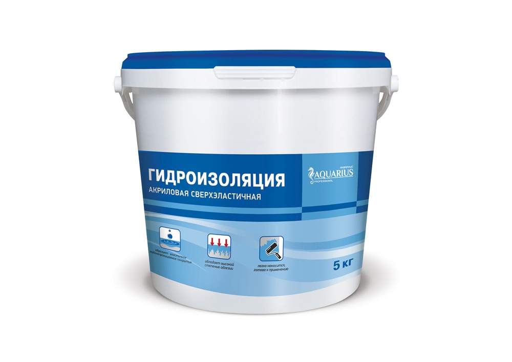 Гидроизоляция  ELASTPLUS "AQUARIUS"  5кг