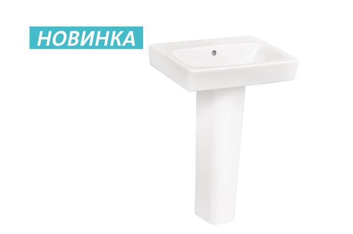 Умывальник Heo-50  1/отв. 1WH302184 + постамент Heo 1WH302182
