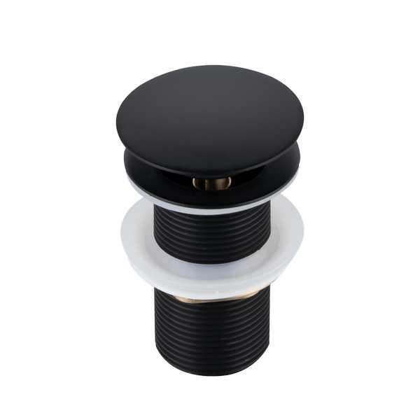 Донный клапан без перелива нерж. матовый черный RD-8890MB