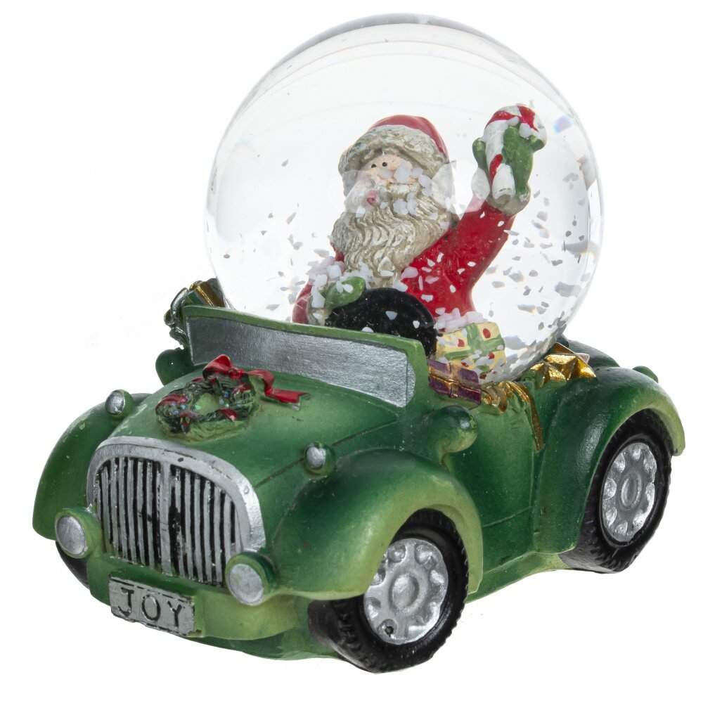 REMECO COLLECTION Фигурка 781690 Шар водяной Дед Мороз на машине d4,5см 7,5х5х7см