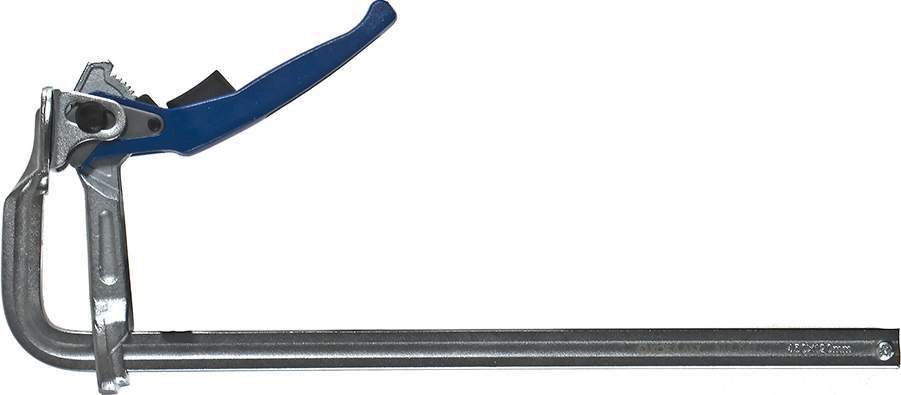 Струбцина  КОБАЛЬТ F-образная рычажная  кованная 120х450мм  249-082