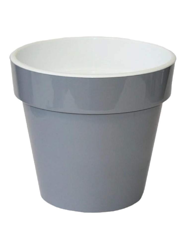 Горшок  Порто  1л со вставкой  серый шелк  Д1316