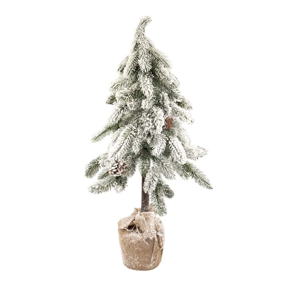 DECOLINE Ёлочка заснеженная в кашпо 90см HT9900.90S