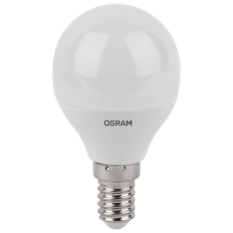 Лампа OSRAM LED Antibacterial P 7.5Вт  E14 220-240В  4058075561670 шар матовый 1487838