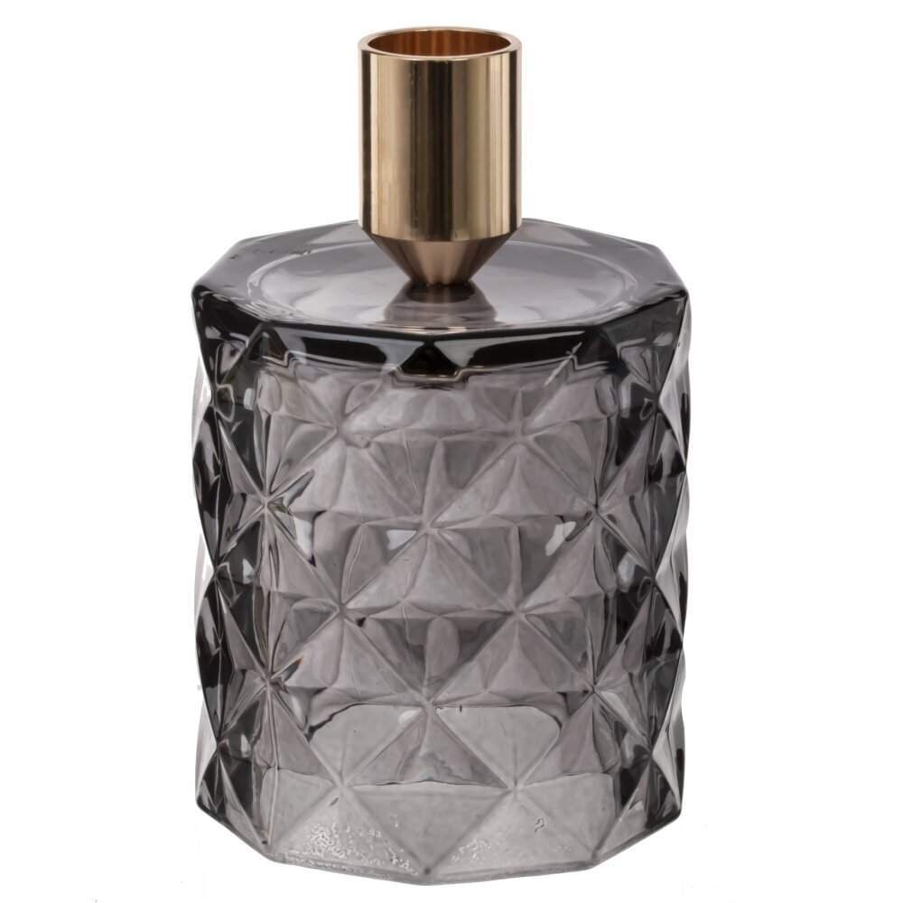 REMECO COLLECTION Подсвечник 815224 стекло/металл 7,5х7,5х12,5см