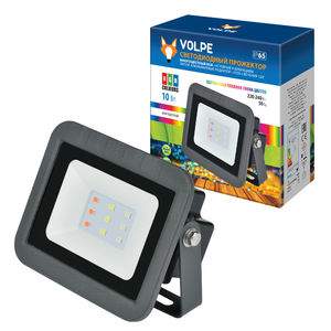 Прожектор Uniel  ULF-Q511-10W/RGB IP65  220-240B Black  Vople UL-00002561