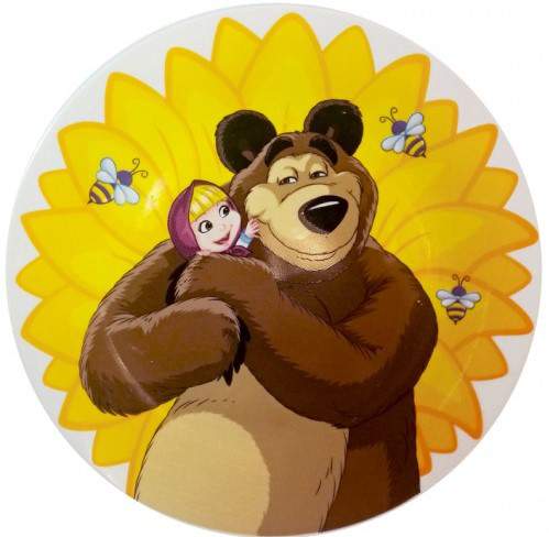МФК-ПРОФИТ Маша и Медведь Подсолнух Тарелка19см MBCP190-2