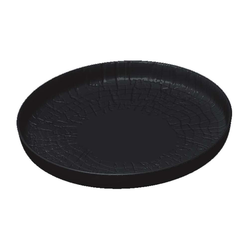 P.L. Proff Cuisine Black Raw Wood Тарелка с бортом 81229892 d-23см h-3см (12/6)