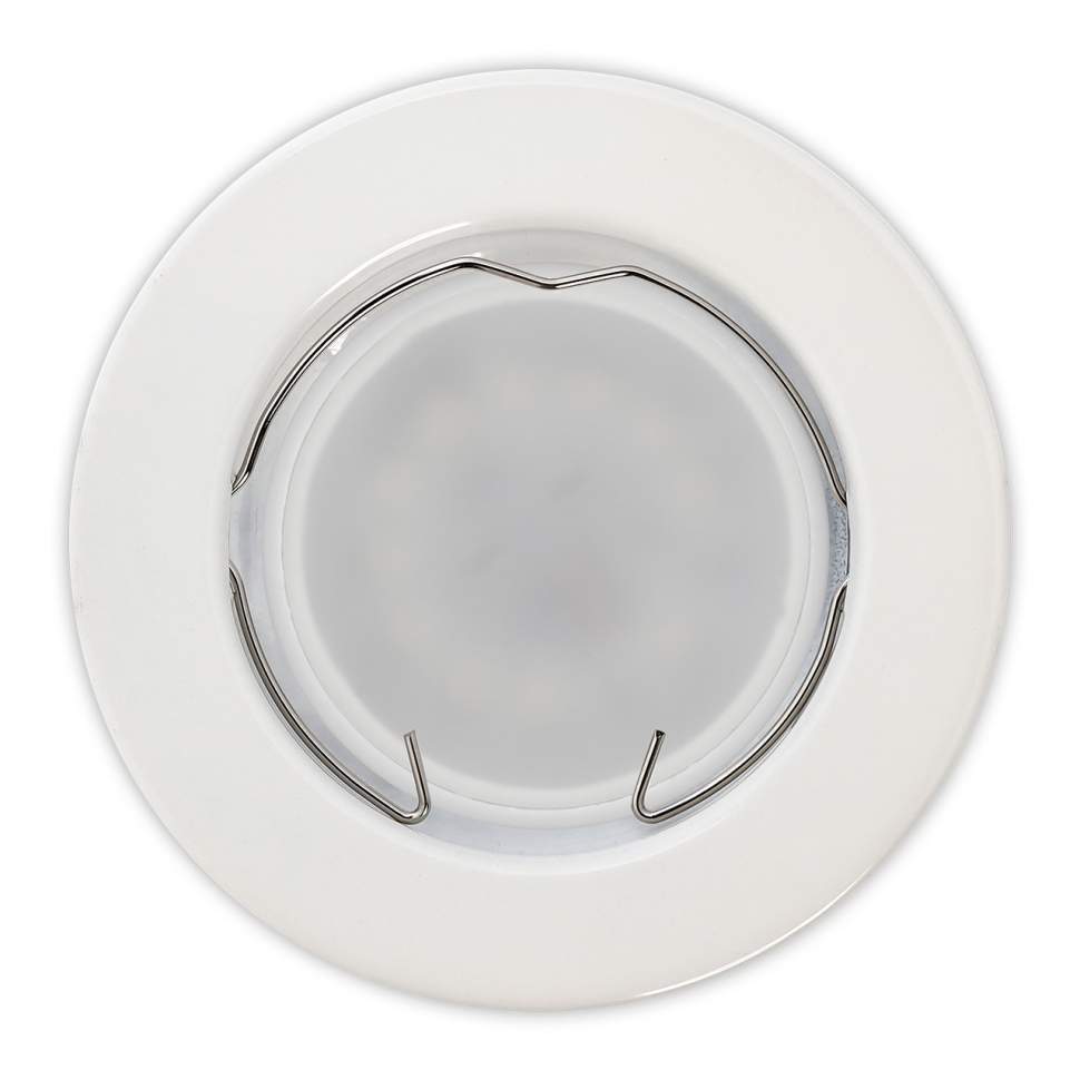 Светильник встраив. под лампу MR16 белый выпуклый (SBL-08WH-MR16)