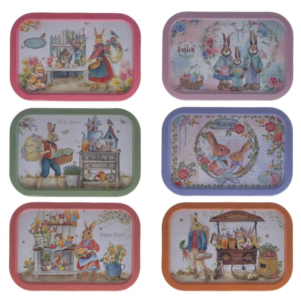 REMECO COLLECTION Поднос 782261 Пасхальный L35 W23,5 H1,5см металл