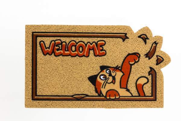 Коврик придверный Kokarda  40х70  Кот-шалун  22022