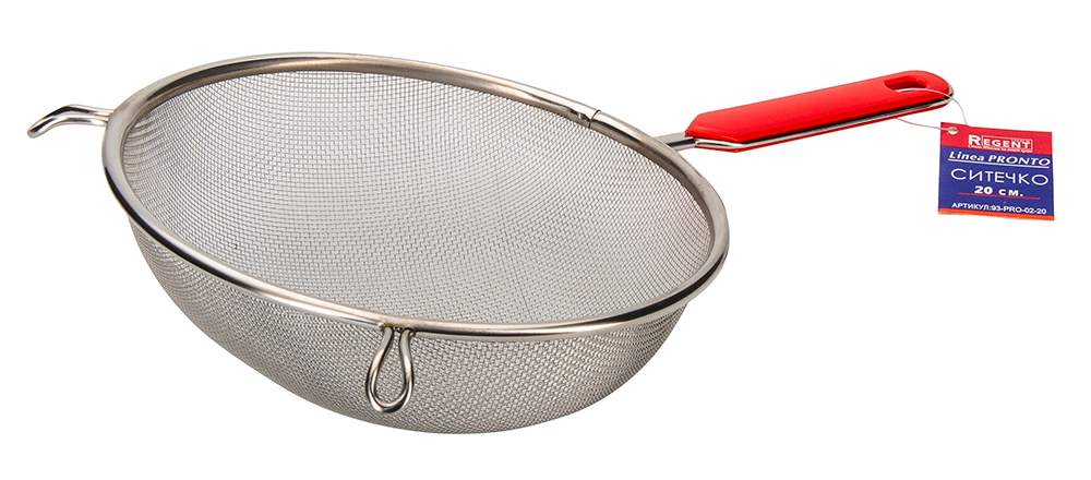 REGENT INOX Linea Pronto Сито 93-PRO-02-20 20см ручка пласт.прутковая 