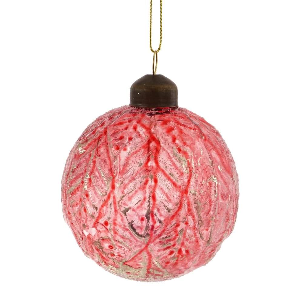 REMECO COLLECTION Игрушка елочная Шар 809455 красный/золото стекло 8см